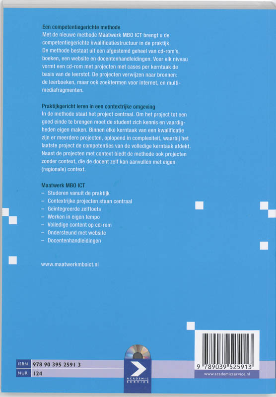 Gebruikersondersteuning niveau 3 / MBO-ICT reeks achterkant