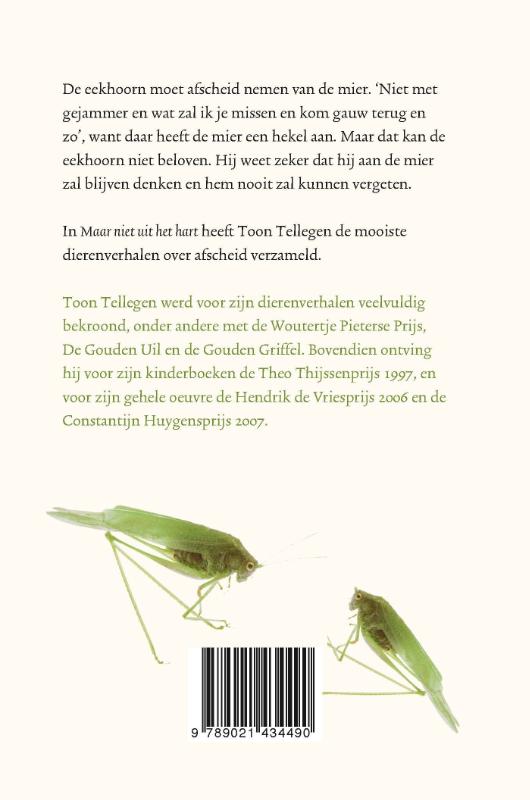 Maar niet uit het hart achterkant