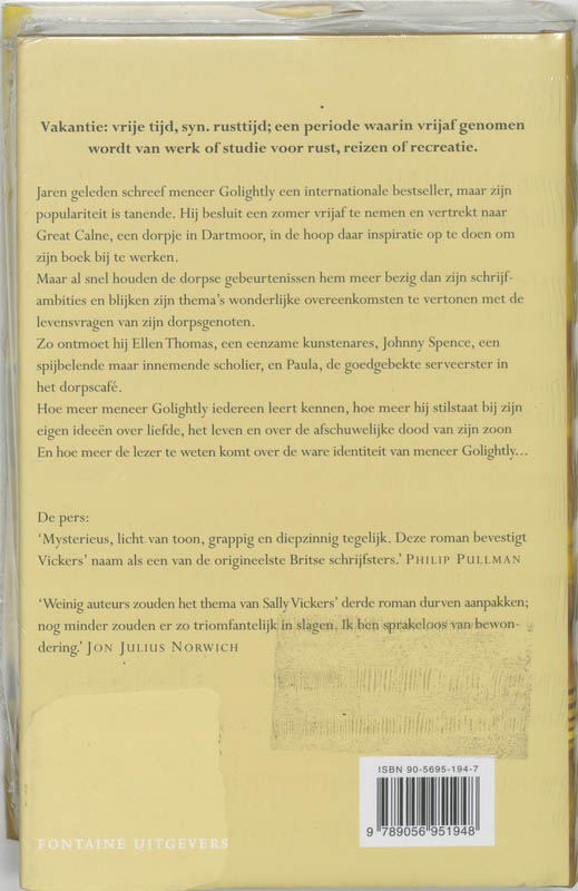 Hemelse vakantie achterkant