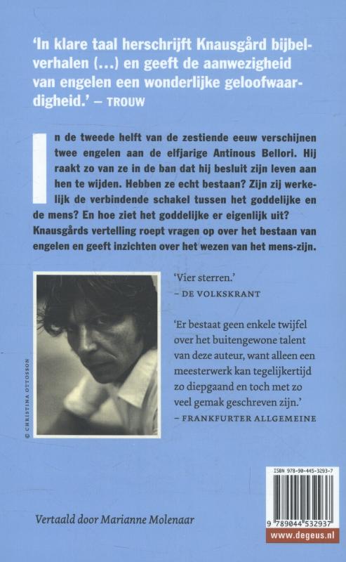 Engelen vallen langzaam achterkant