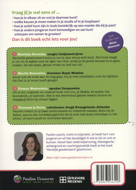 Hartelijk getalenteerd achterkant