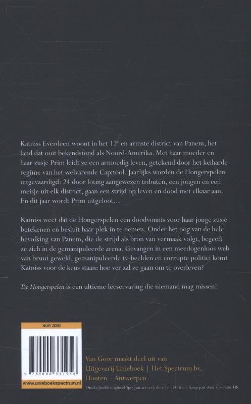 De Hongerspelen / De Hongerspelen / 1 achterkant