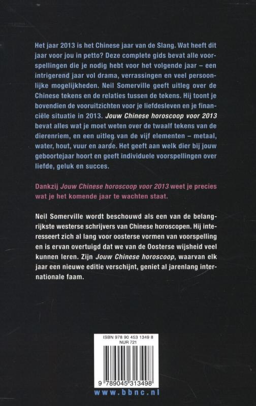 Jouw Chinese horoscoop voor 2013 achterkant