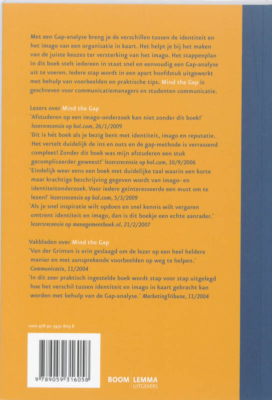Mind The Gap achterkant