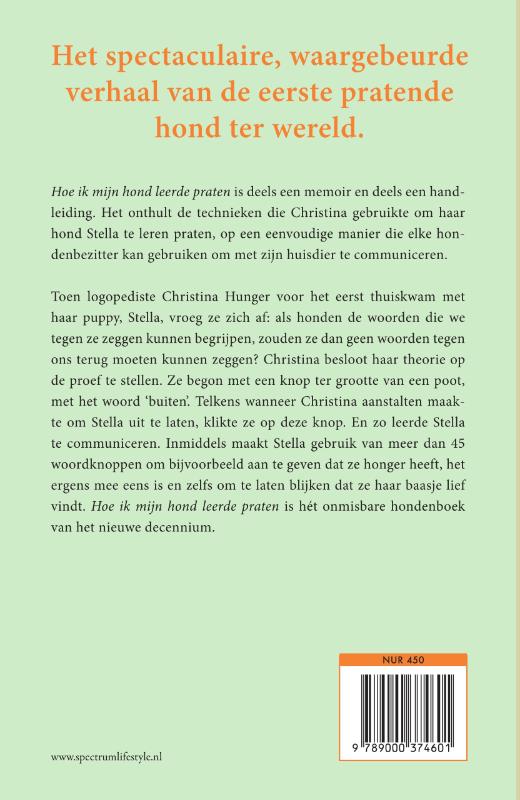 Hoe ik mijn hond leerde praten achterkant