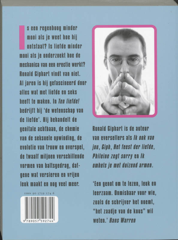 Ten liefde ! achterkant