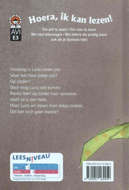 Luna tovert een draak / Hoera, ik kan lezen! achterkant