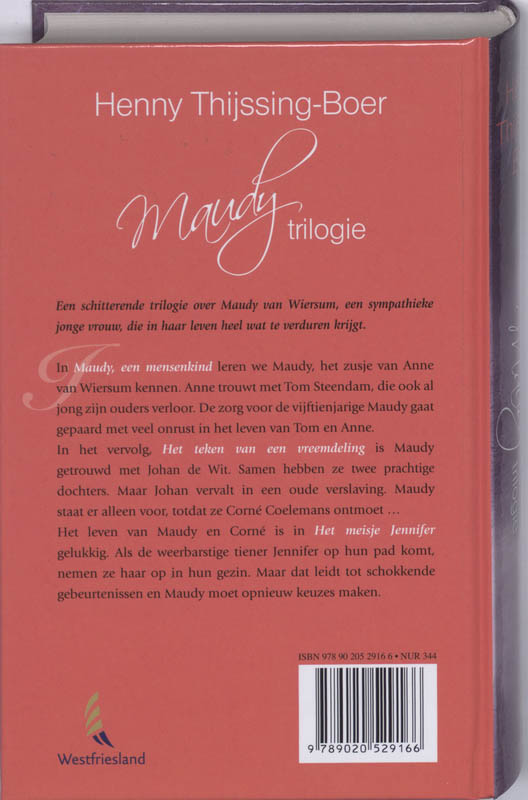 Maudy trilogie achterkant