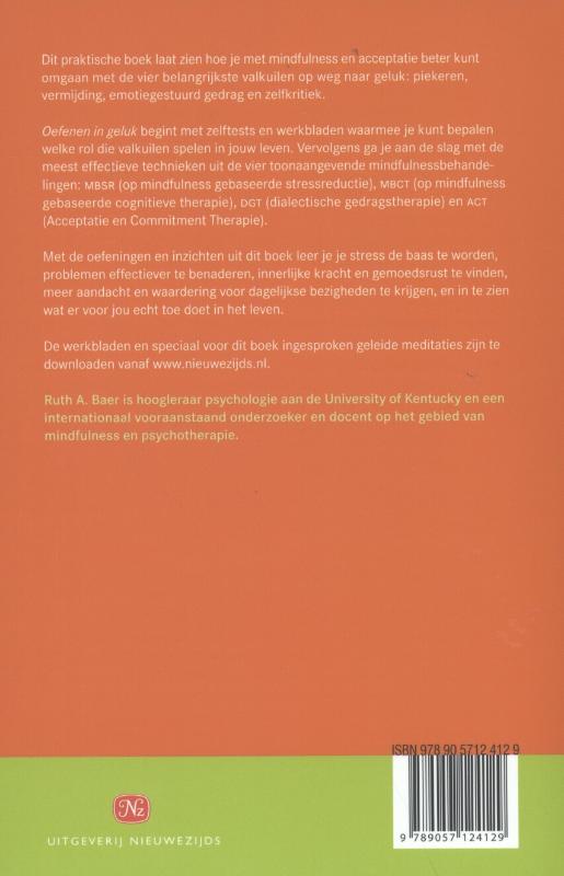 Oefenen in geluk achterkant