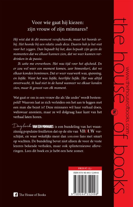 Dagboek van een minnares achterkant