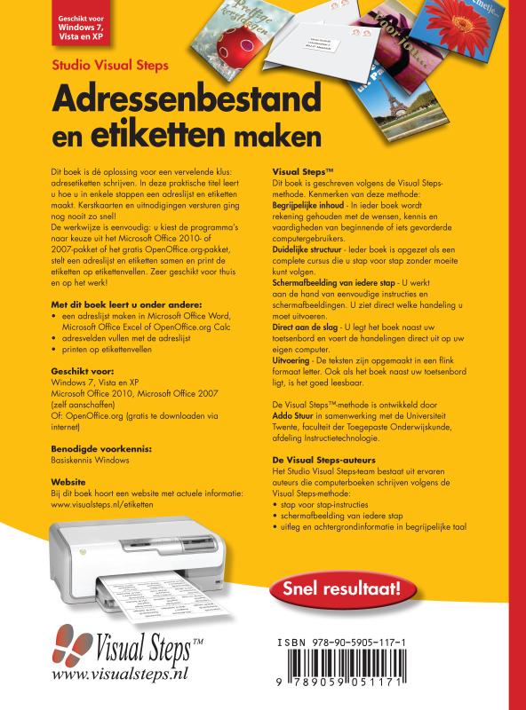 Adressenbestand en etiketten maken achterkant