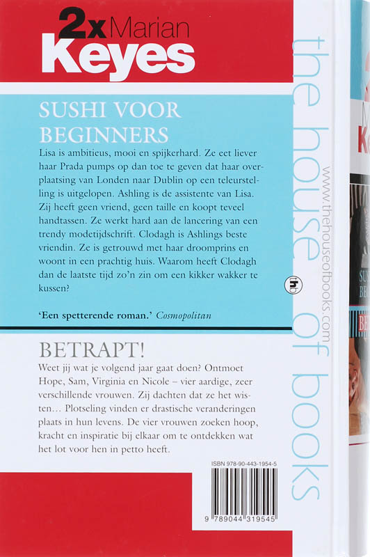 2X Marian Keyes / Sushi Voor Beginners - Betrapt achterkant