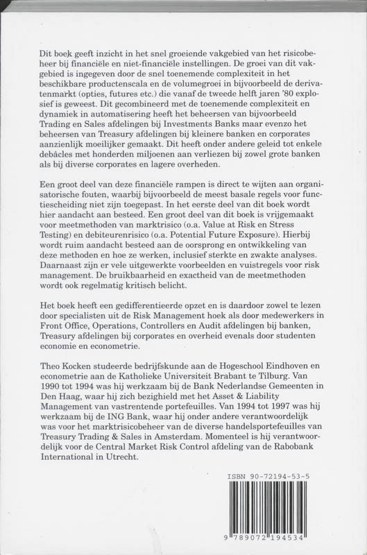 Financial Risk Management achterkant