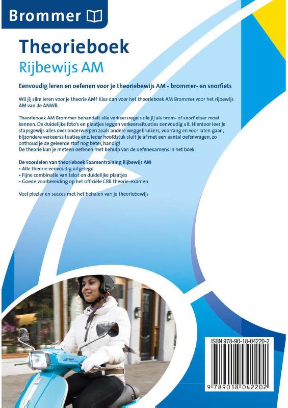 Theorieboek Rijbewijs AM achterkant