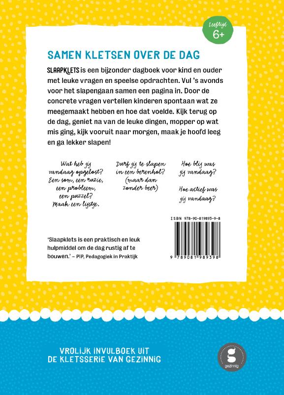 Slaapklets! 2 achterkant