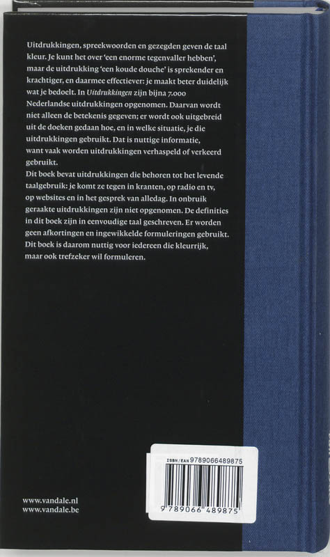 Van Dale Uitdrukkingen / Van Dale Praktijkgidsen achterkant