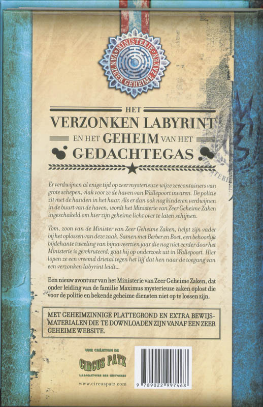 Het Verzonken Labyrint en het Geheim van het Gedachtegas achterkant