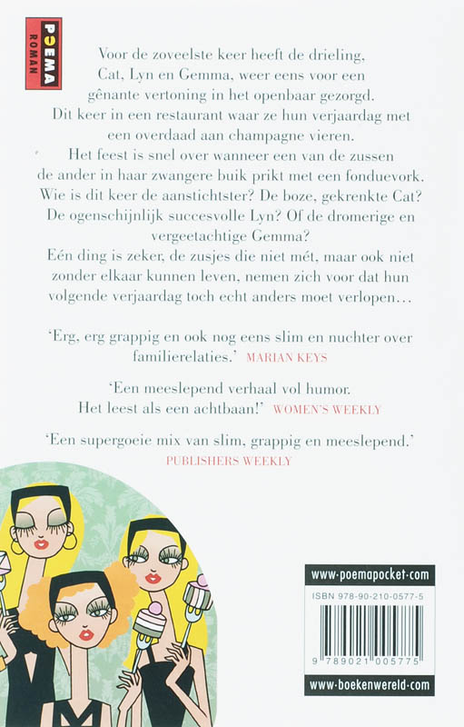 Drie wensen / Chicklit-reeks Poema Pocket achterkant