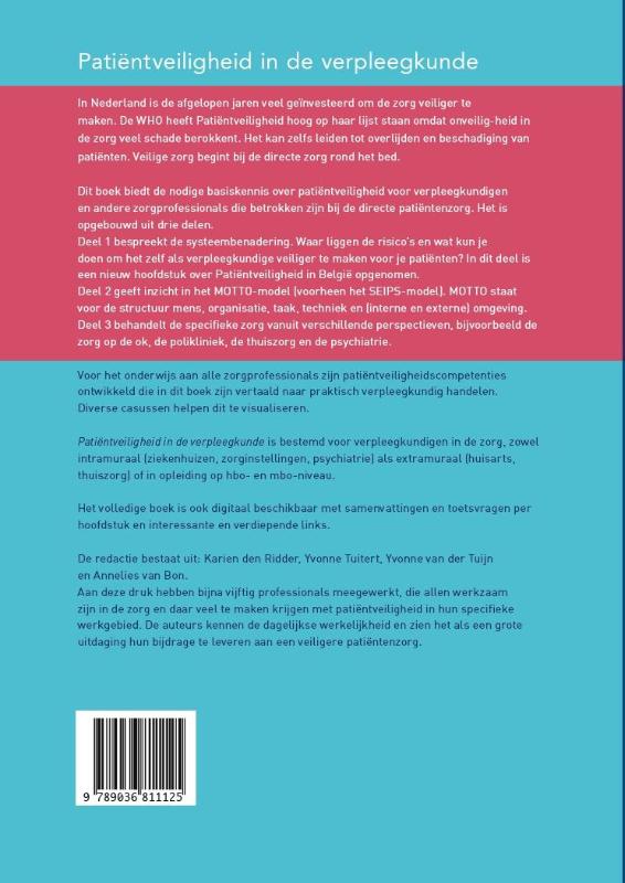 Patiëntveiligheid in de verpleegkunde achterkant