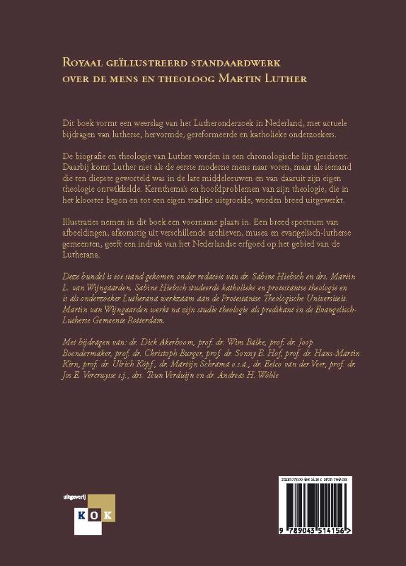 Luther, zijn leven, zijn werk achterkant