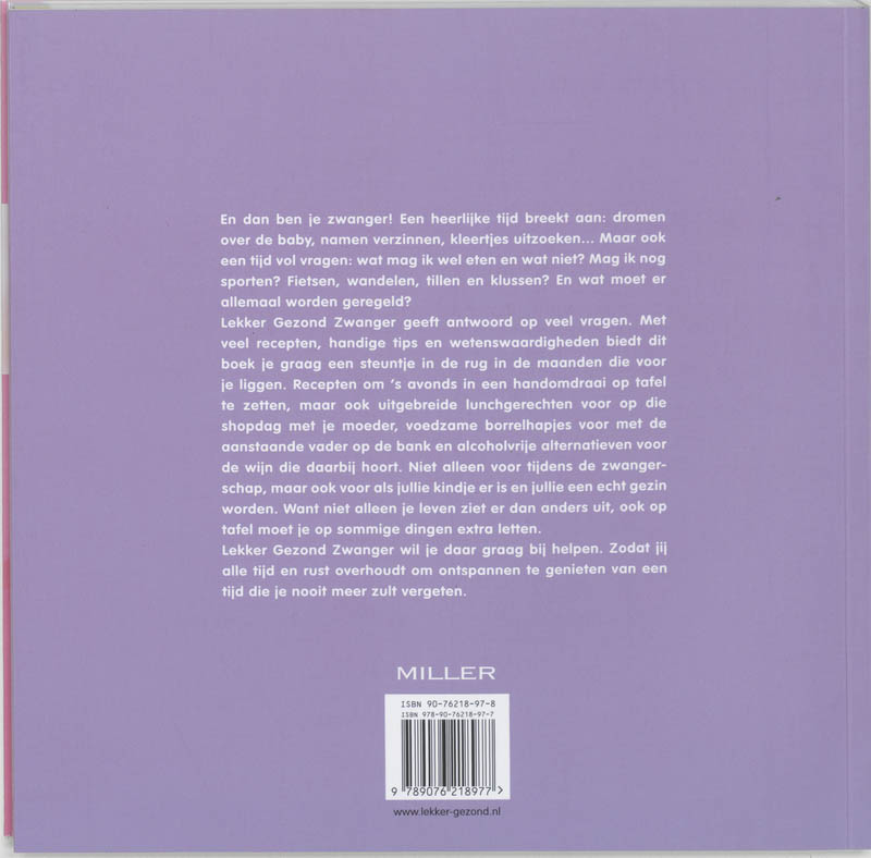 Lekker Gezond Zwanger achterkant