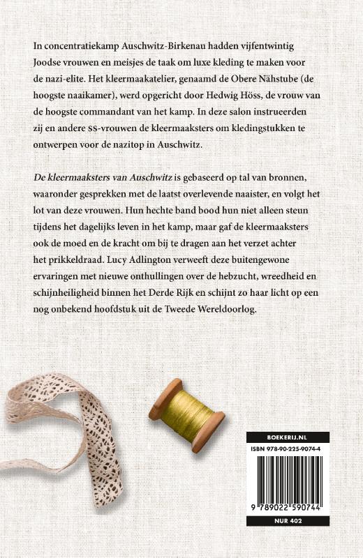 De kleermaaksters van Auschwitz achterkant