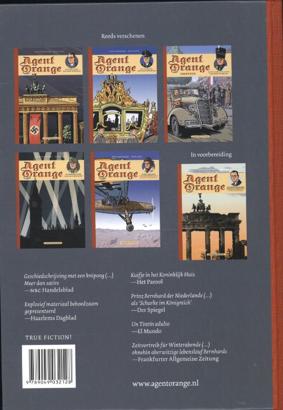 Agent orange hc05. de oorlogsjaren van prins bernhard 03: de affaire king kong achterkant