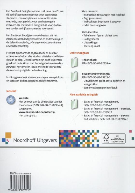 Basisboek bedrijfseconomie achterkant