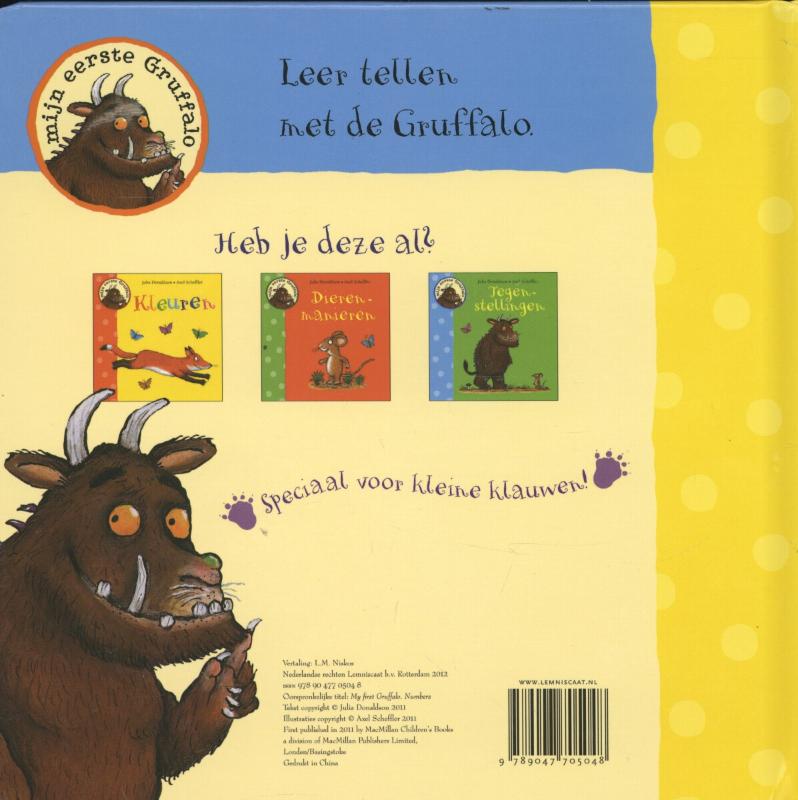 Tellen / Mijn eerste Gruffalo achterkant