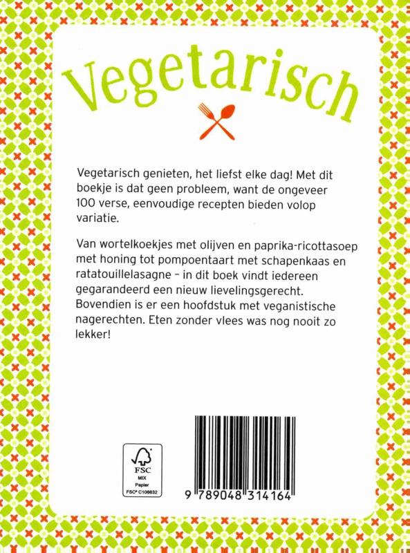 Vegetarisch achterkant