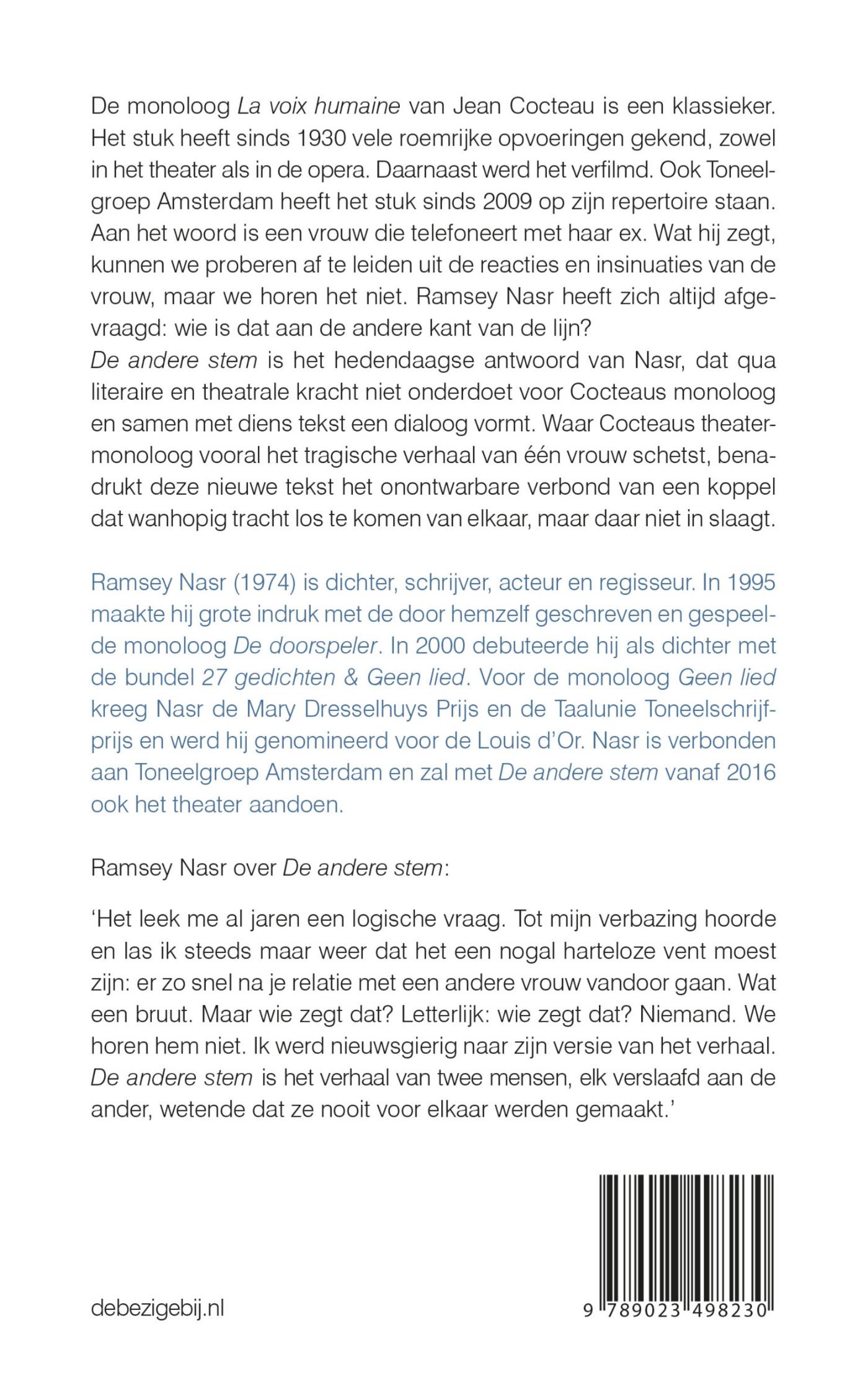De andere stem achterkant