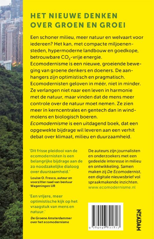 Ecomodernisme achterkant