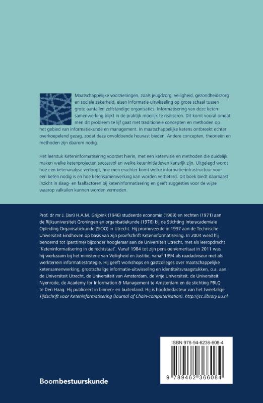 Keteninformatisering in kort bestek / Studieboeken bestuur en beleid achterkant