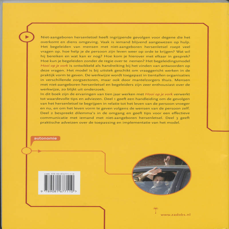 Methodisch ondersteunen van mensen met hersenletsel achterkant