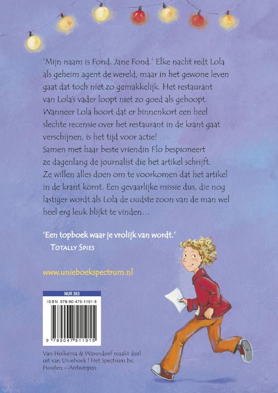 Lola's Geheime Missie achterkant