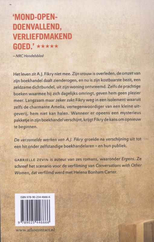 De verzamelde werken van A.J. Fikry, boekhandelaar / Leeslicht achterkant