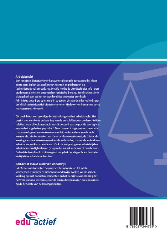 Arbeidsrecht / MBO Juridisch achterkant