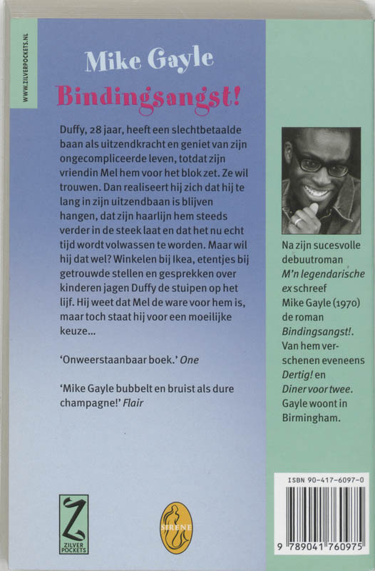 Bindingsangst! / Zilver Pockets / 292 achterkant