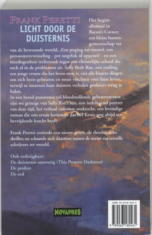 Licht door de duisternis achterkant