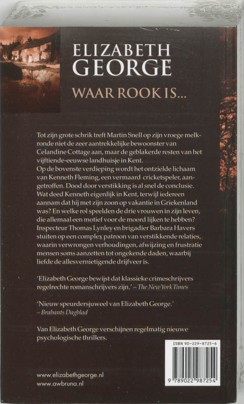 Waar rook is... / Inspecteur Lynley-mysterie / 7 achterkant