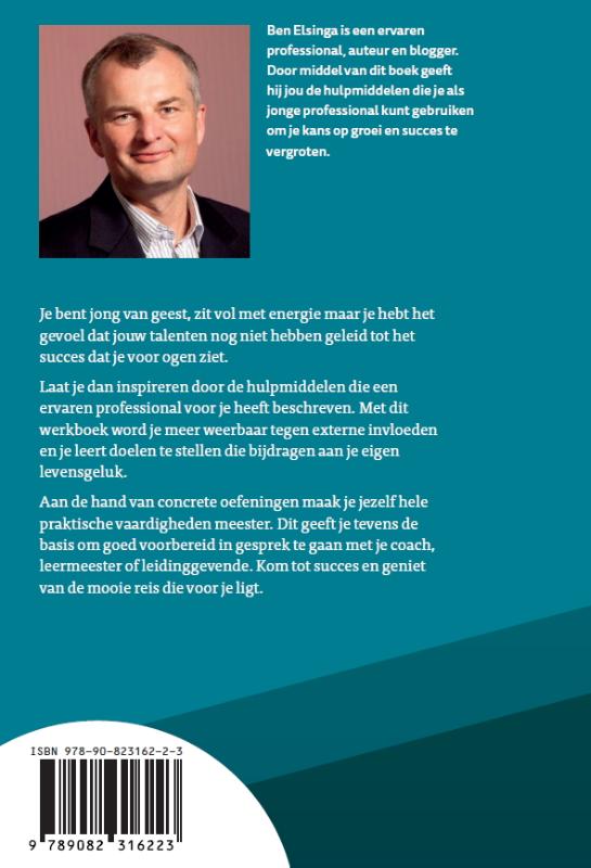 De jonge professional carrière werkboek achterkant