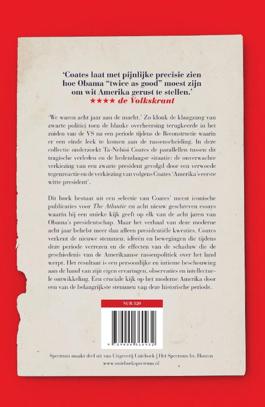 We waren acht jaar aan de macht achterkant