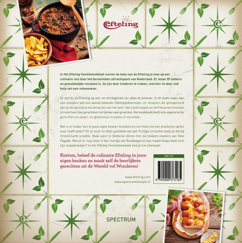 Het Efteling Familiekookboek achterkant