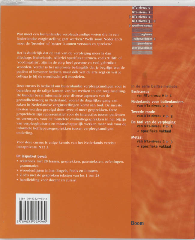 De Delftse methode - De taal van de verpleging achterkant