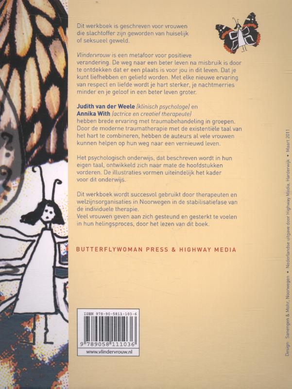 Vlindervrouw achterkant