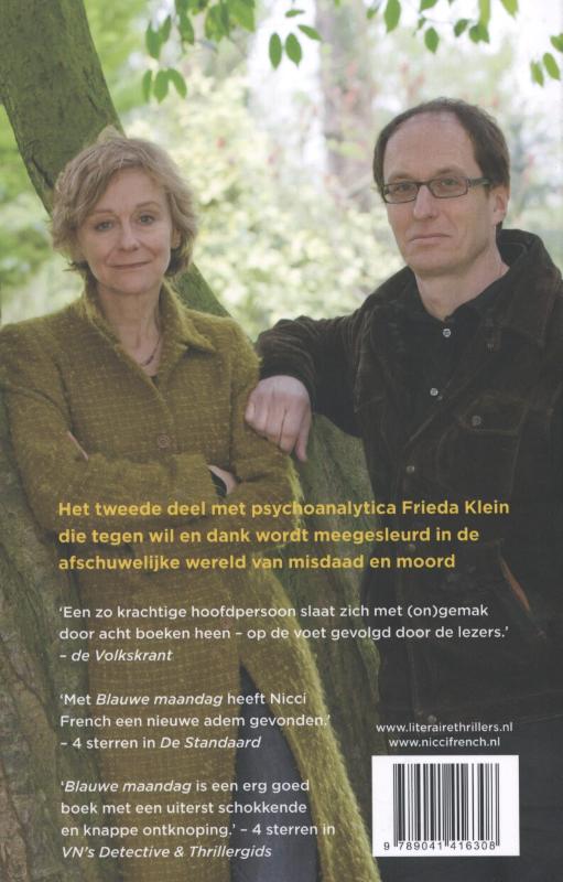 Dinsdag is voorbij / Frieda Klein / 2 achterkant