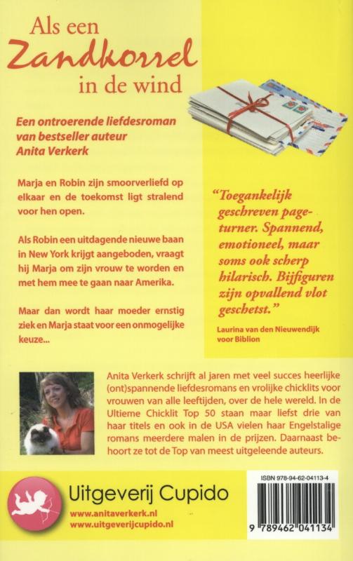 Als een zandkorrel in de wind achterkant