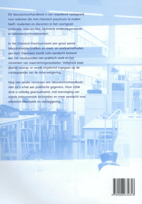 Het chemisch practicum achterkant