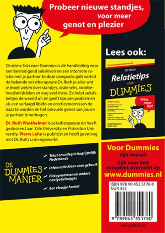 Voor Dummies  -   De kleine seks voor dummies achterkant
