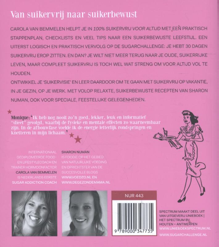 100% suikervrij voor altijd / 100% suikervrij achterkant